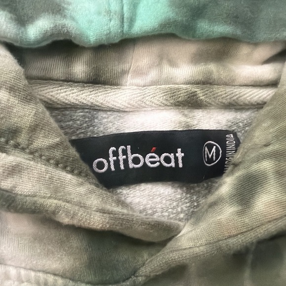 Offbeat Remix Infinite Embroidered Tie Dye Hoodie Men's Medium Concert Hoodie - Picture 15 of 16